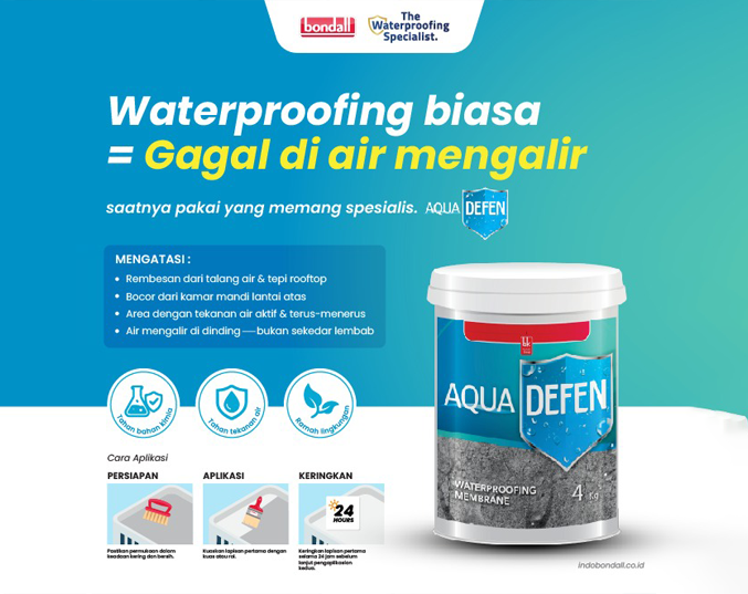 Waterproofing Biasa, Gagal di Air Mengalir? Saatnya Beralih ke Solusi yang Memang Spesialis