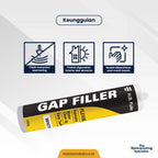 GAP FILLER - Sealant Akrilik Serbaguna | Menambal Retak Rambut untuk Interior & Eksterior | 450gr