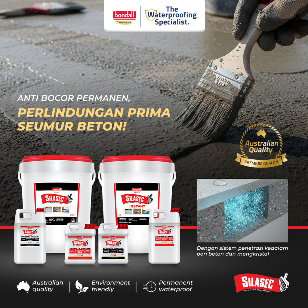 BONDALL SILASEC - Larutan Anti Bocor Permanen | Untuk Dak Beton dan Kolam | 1Kg