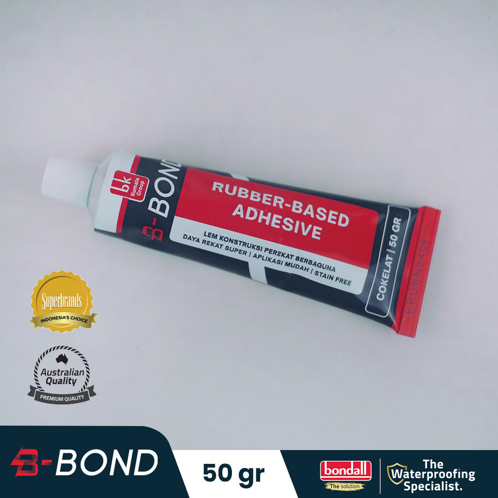 BONDALL B-BOND - Lem Konstruksi Serbaguna dengan Daya Rekat Super | Solvent Rendah Aman untuk Perekat Lantai Kayu Cermin & Panel Dinding | 50gr
