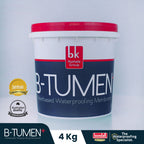 BONDALL B-TUMEN+ - Lapisan Anti Bocor Berbahan Aspal | Untuk Dak Beton dan Talang Air | 4Kg