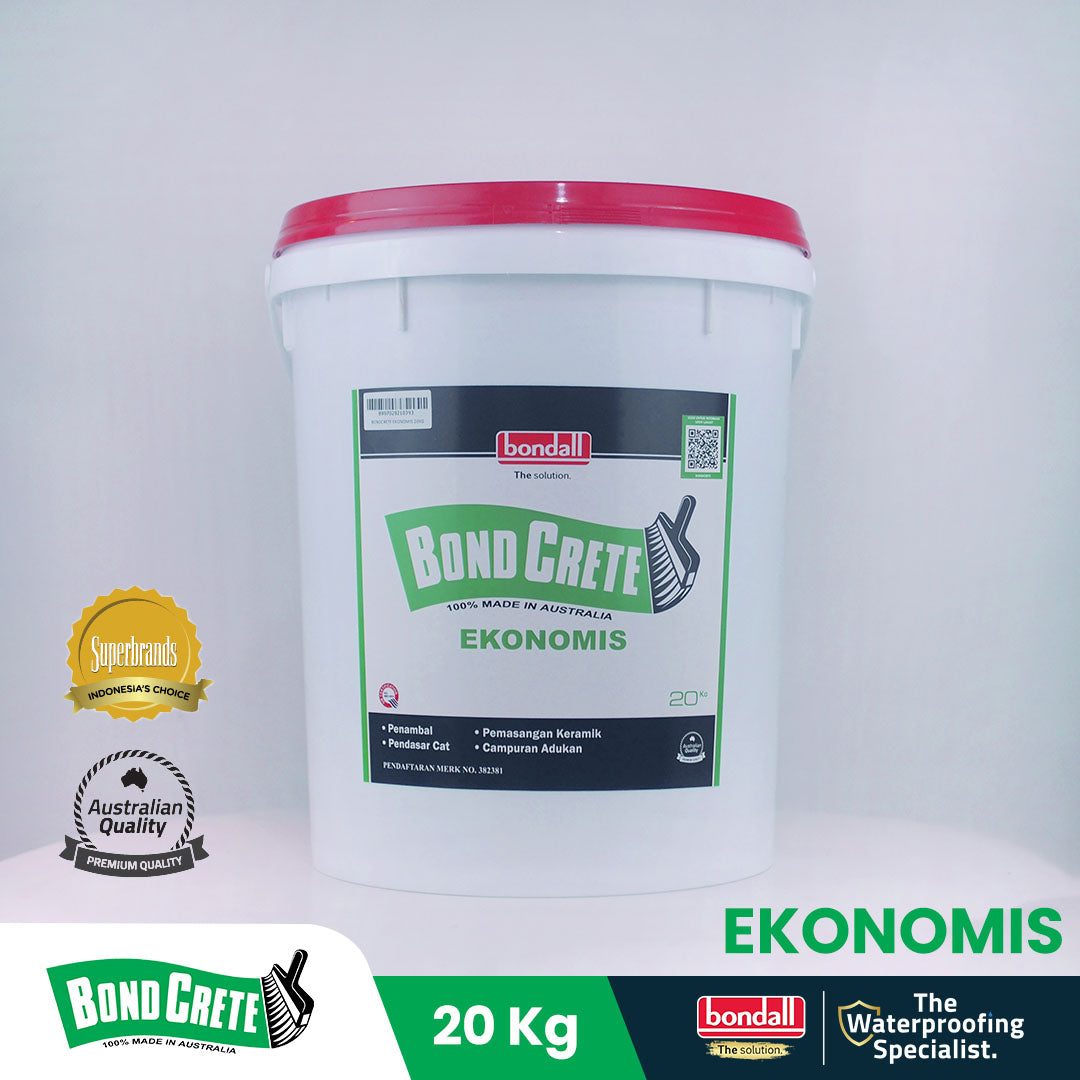 BONDALL BONDCRETE EKONOMIS - Lem Beton Dan Sealer Serbaguna | Anti Retak Menutup Pori-Pori Beton | 20Kg