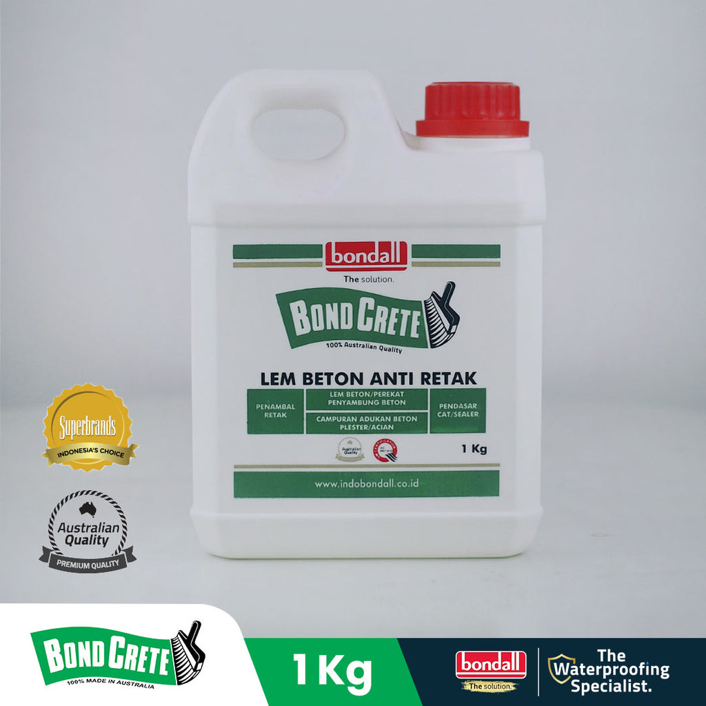 BONDALL BONDCRETE - Lem Beton Dan Sealer Serbaguna | Anti Retak Menutup Pori-Pori Beton | 1 Kg