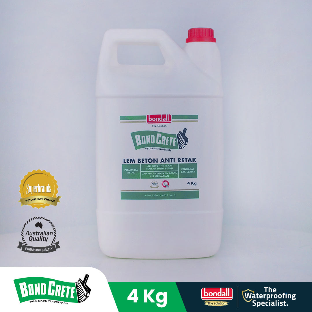 BONDALL BONDCRETE - Lem Beton Dan Sealer Serbaguna | Anti Retak Menutup Pori-Pori Beton | 4 Kg