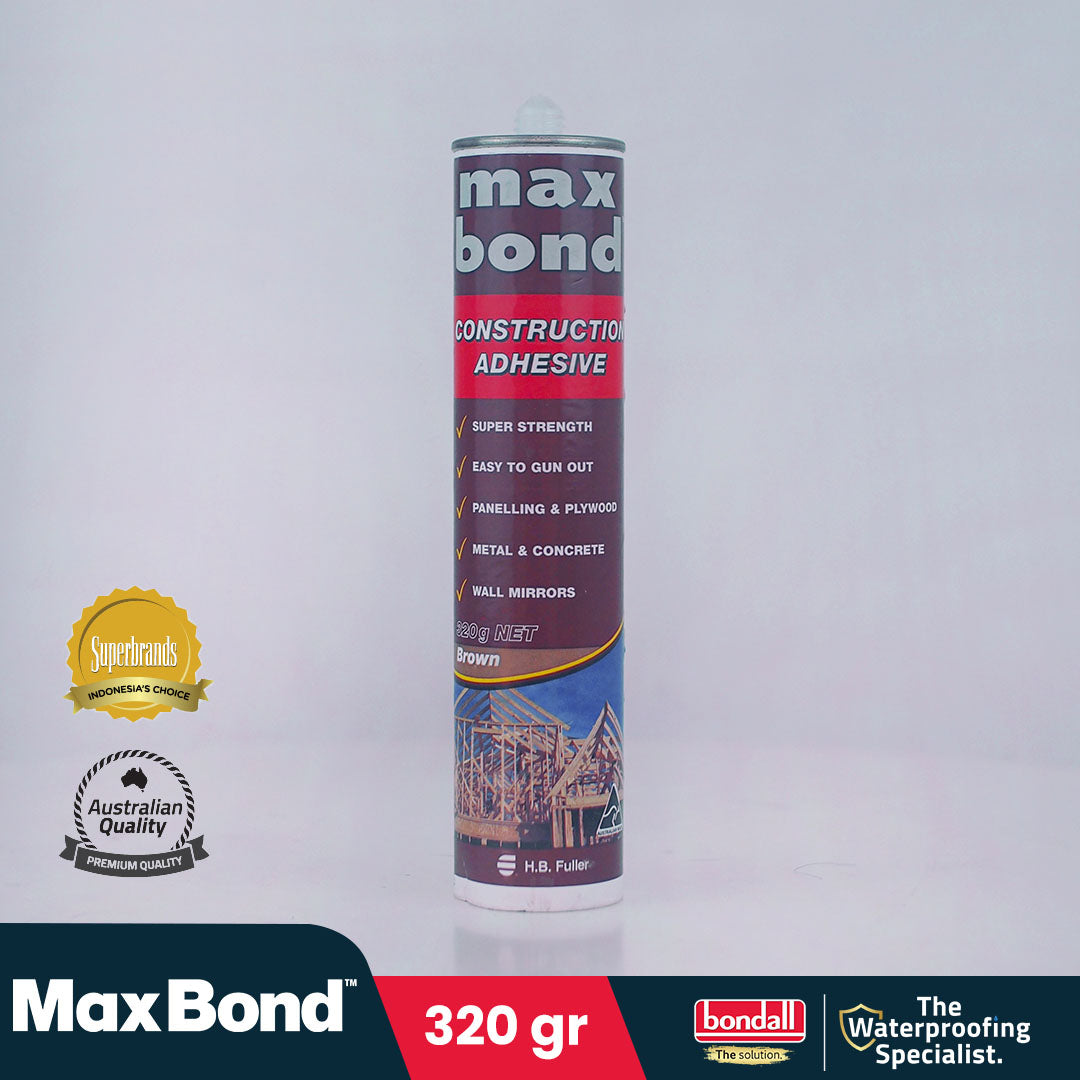 MAXBOND - Lem Konstruksi Serbaguna | Untuk Pemasangan Lantai Kayu & Cermin | 320gr