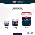 BONDALL B-TUMEN+ - Lapisan Anti Bocor Berbahan Aspal | Untuk Dak Beton dan Talang Air | 20Kg