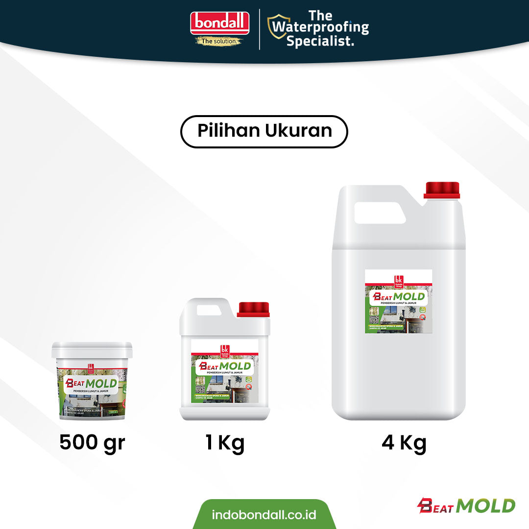 BONDALL BEATMOLD - Larutan Pembasmi Jamur dan Lumut Pelindung Batuan |  4KG