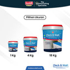 BONDALL DECK & WALL - Cat Pelapis Anti Bocor Premium | Untuk Dinding Samping | 1Kg