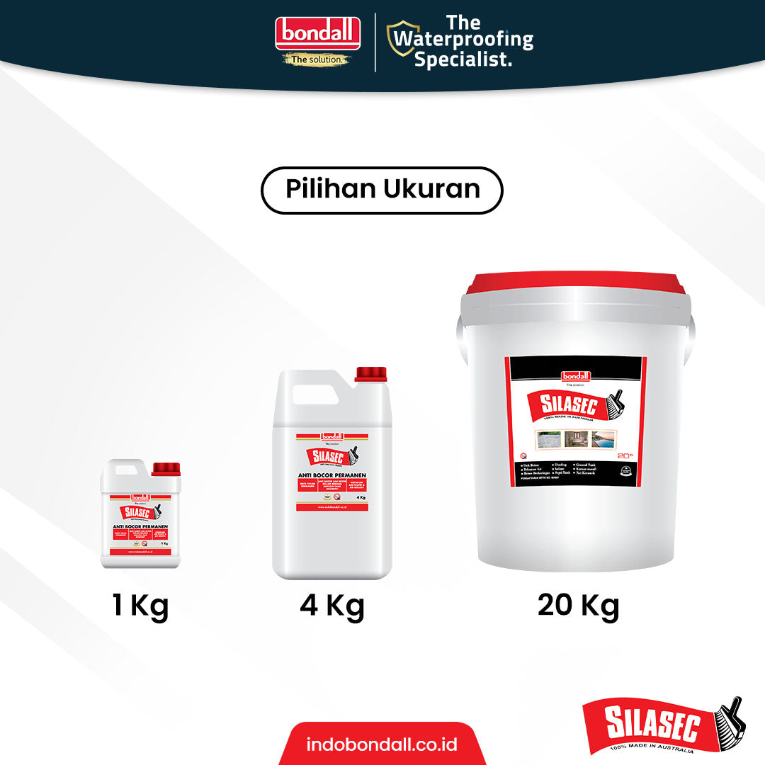 BONDALL SILASEC - Larutan Anti Bocor Permanen | Untuk Dak Beton dan Kolam | 1Kg