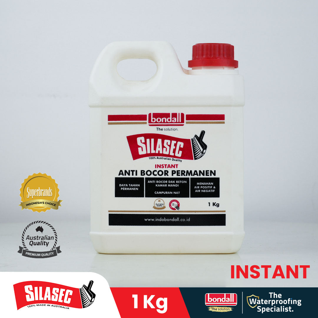 BONDALL SILASEC INSTANT - Larutan Anti Bocor Permanen | Untuk Dak Beton dan Kolam | 1Kg