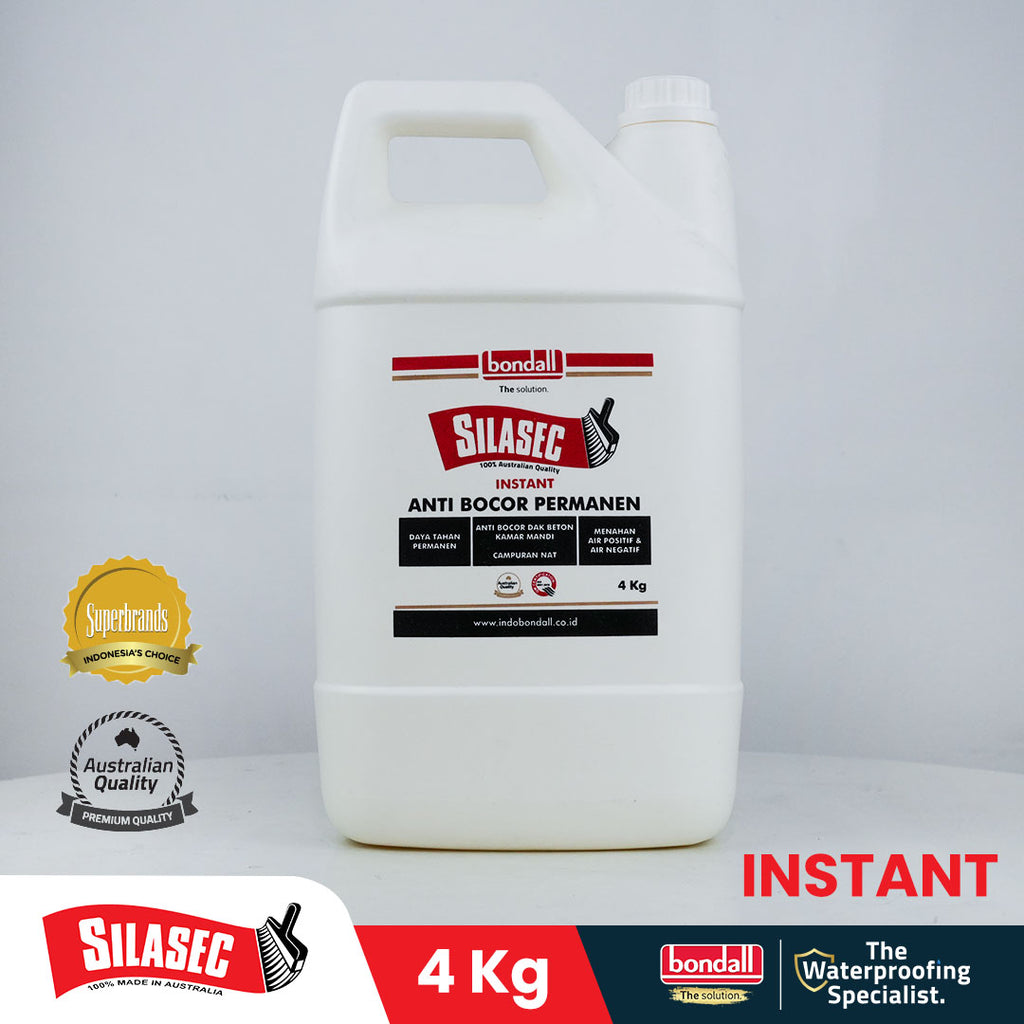 BONDALL SILASEC INSTANT - Larutan Anti Bocor Permanen | Untuk Dak Beton dan Kolam | 4Kg