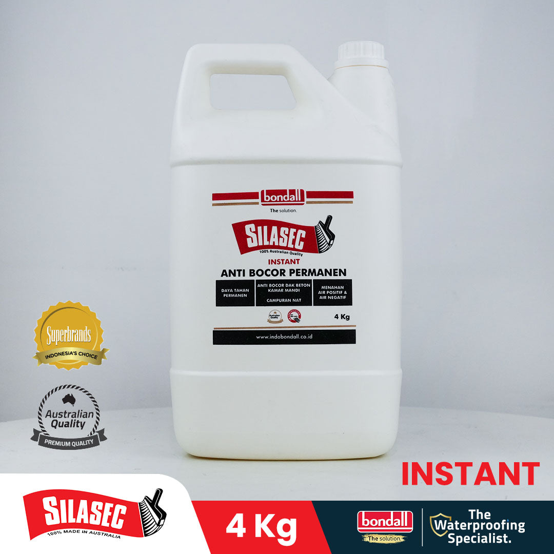 BONDALL SILASEC INSTANT - Larutan Anti Bocor Permanen | Untuk Dak Beton dan Kolam | 4Kg