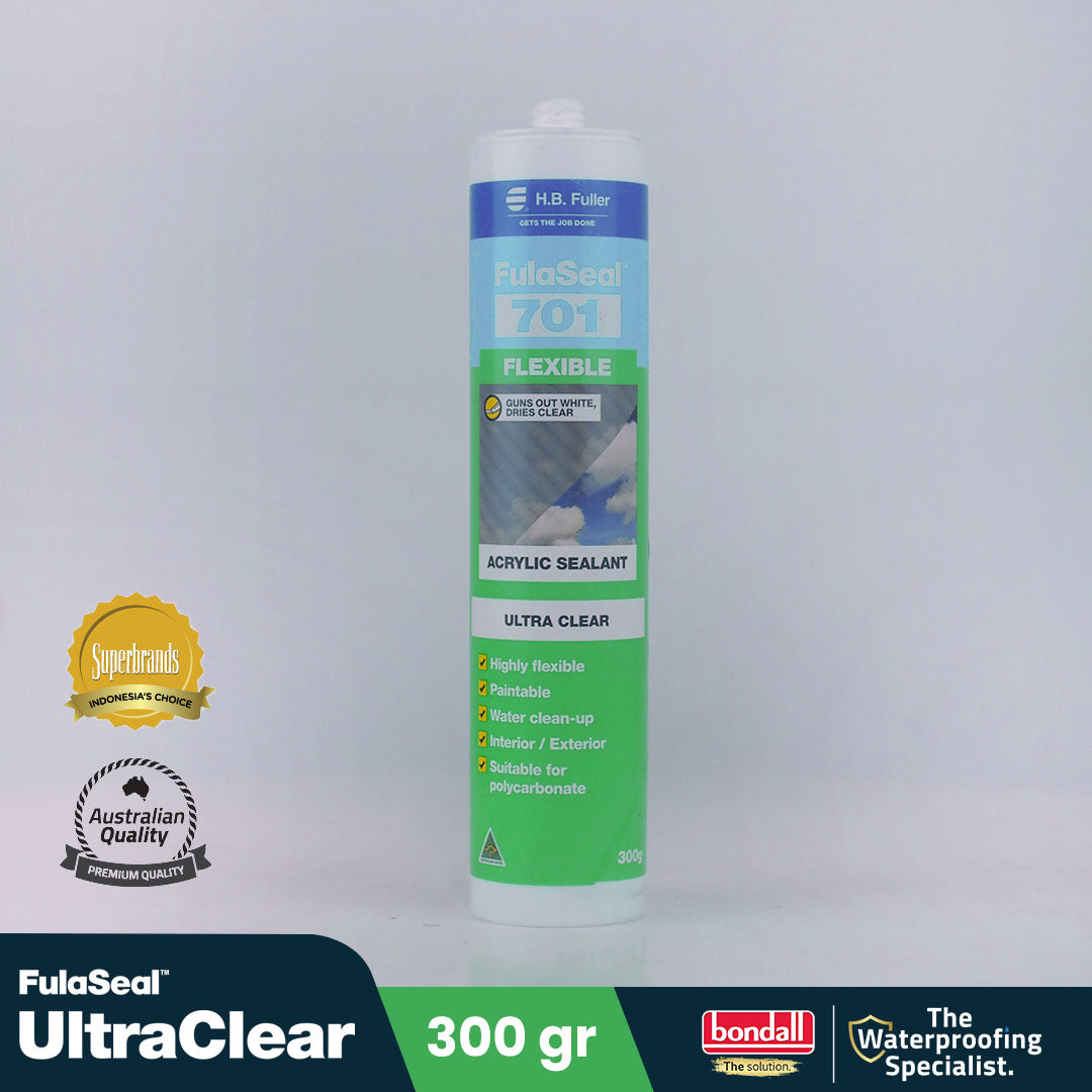 ULTRA CLEAR - Sealant Bening Serbaguna | Untuk Polikarbonat & Plastik | 300gr