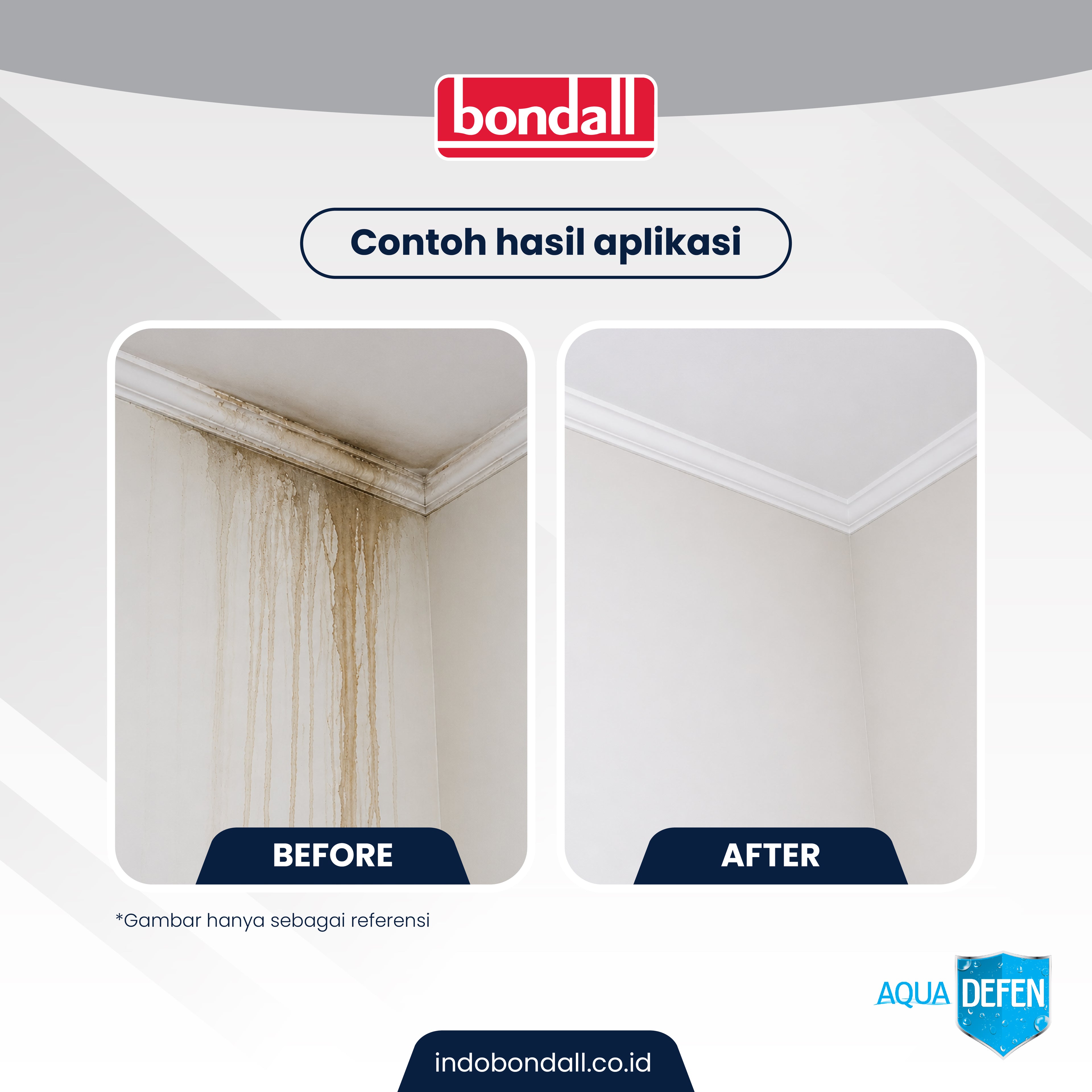 BONDALL AQUADEFEN - Cat Pelapis Anti Bocor Premium | Spesialis Air Mengalir | 18Kg
