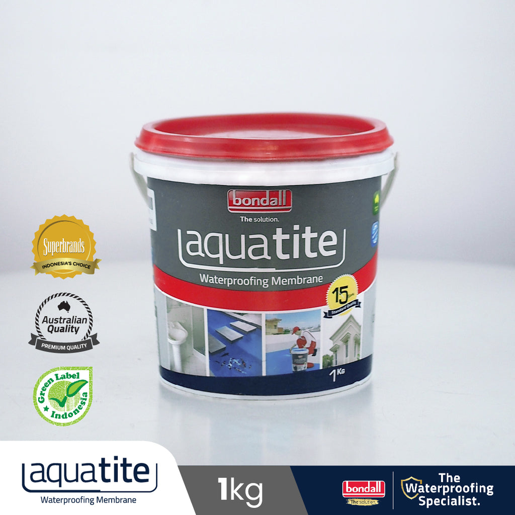 BONDALL AQUATITE - Cat Pelapis Anti Bocor Premium | Untuk Dak Beton, Talang Air, Kolam Ikan | 1Kg