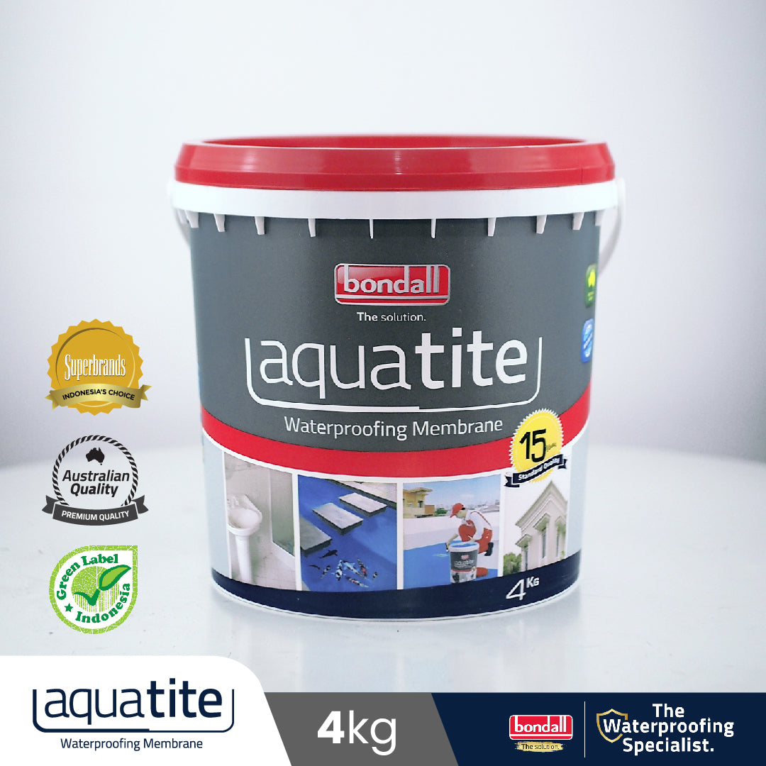 BONDALL AQUATITE - Cat Pelapis Anti Bocor Premium | Untuk Dak Beton, Talang Air, Kolam Ikan | 4Kg
