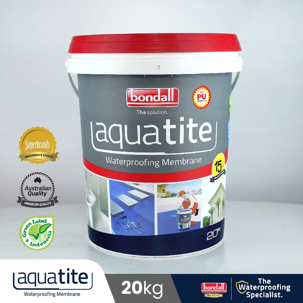 BONDALL AQUATITE - Cat Pelapis Anti Bocor Premium | Untuk Dak Beton, Talang Air, Kolam Ikan | 20Kg